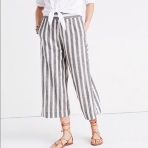 Madewell Striped Crop Pants